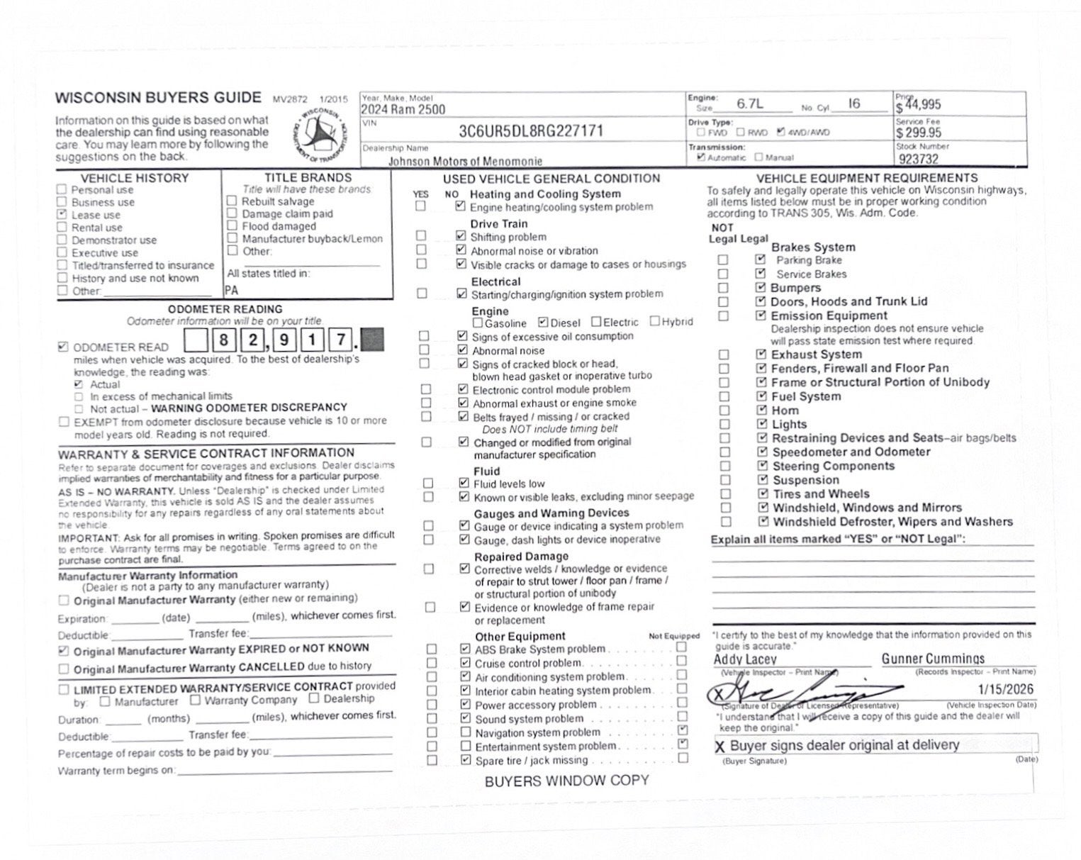 2024 RAM 2500 Big Horn