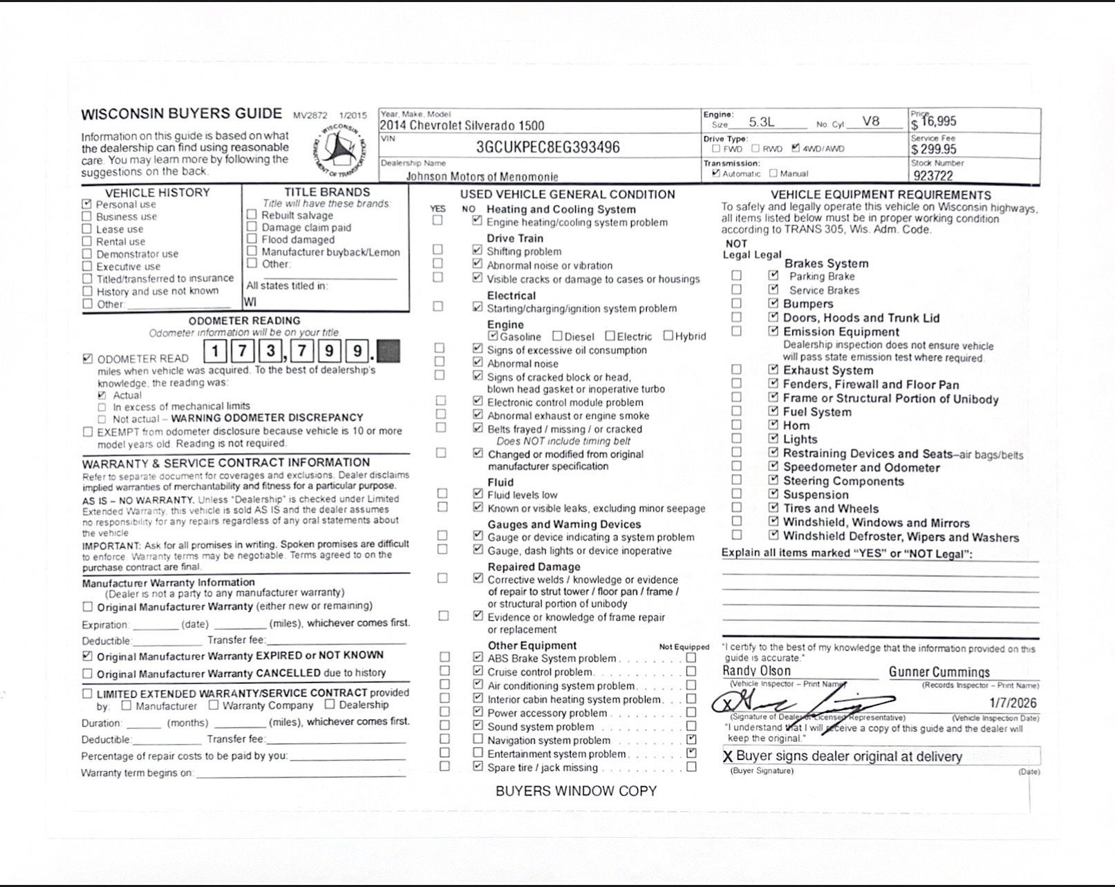 2014 Chevrolet Silverado 1500 Work Truck