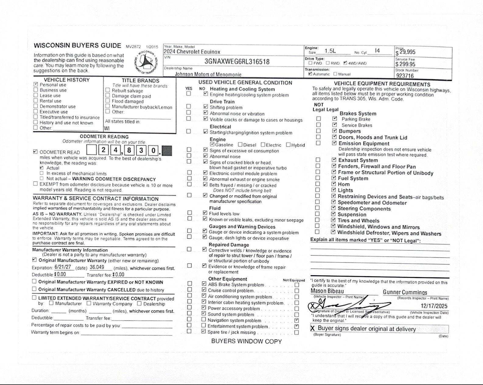 2024 Chevrolet Equinox RS