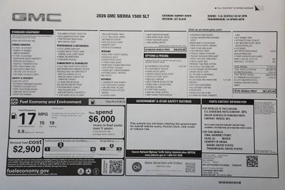 2026 GMC Sierra 1500 SLT