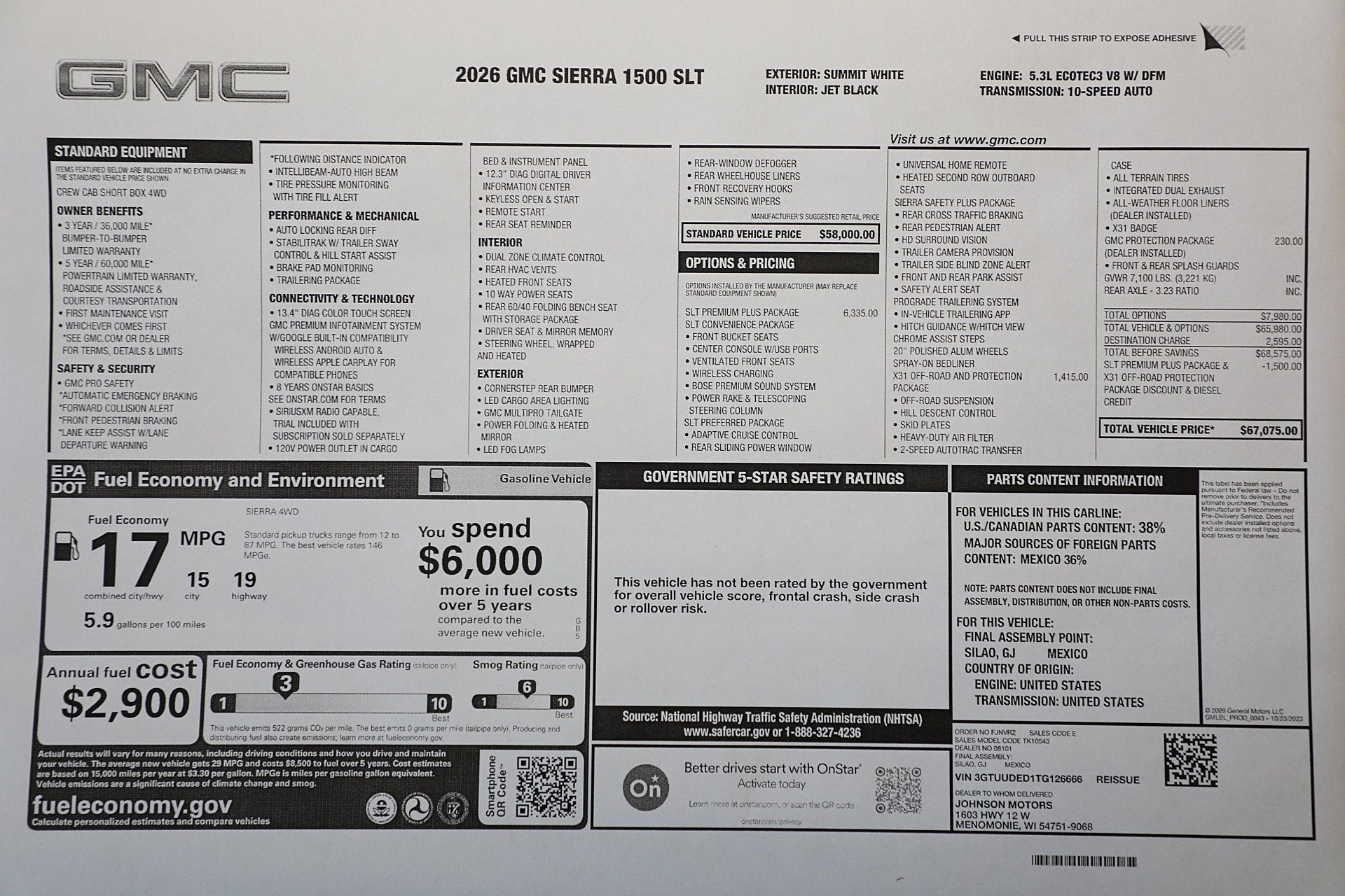 2026 GMC Sierra 1500 SLT