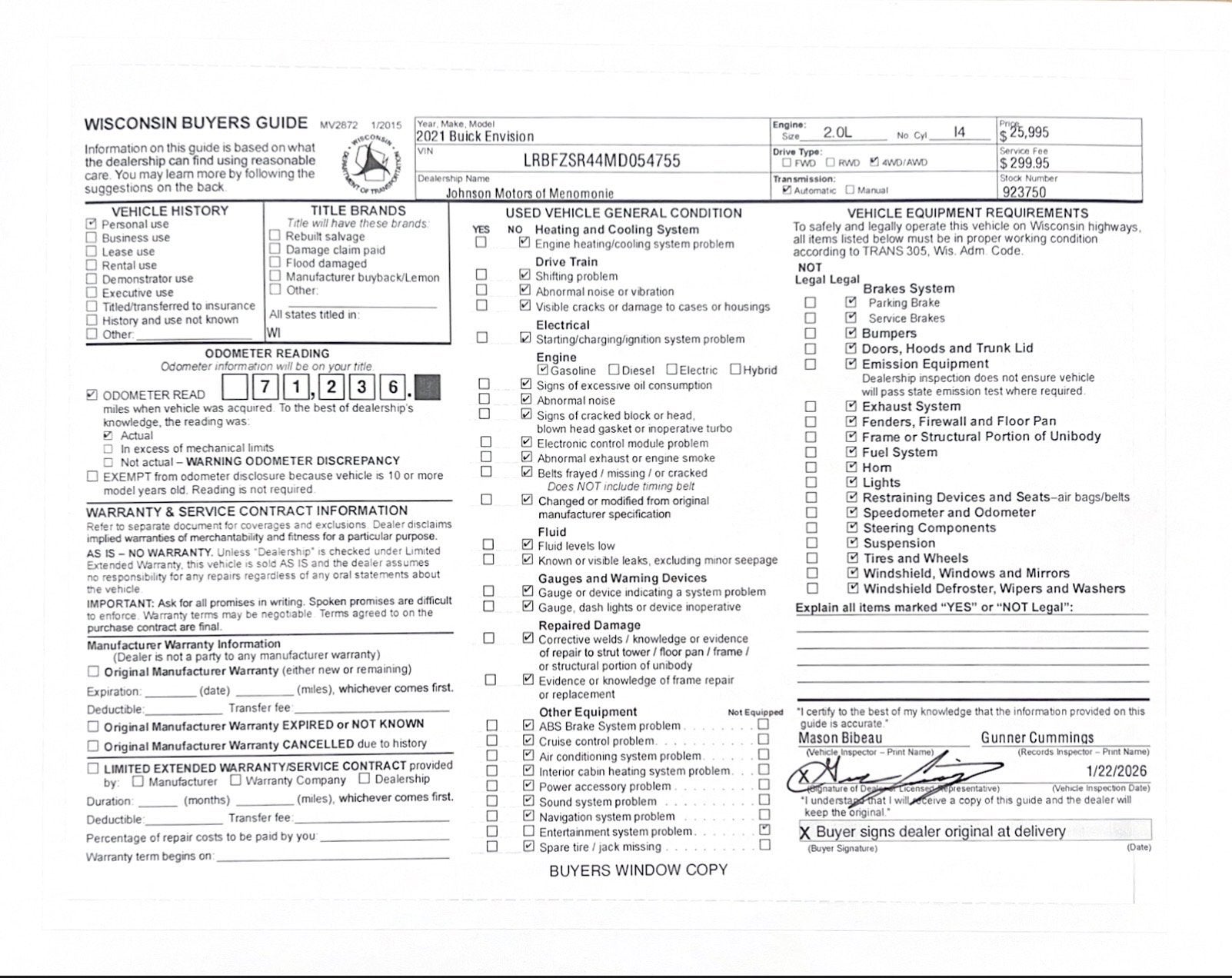 2021 Buick Envision Avenir