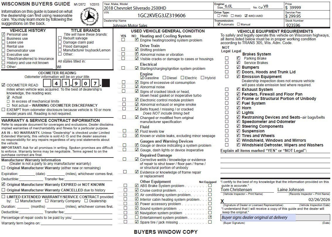 2018 Chevrolet Silverado 2500 HD LT
