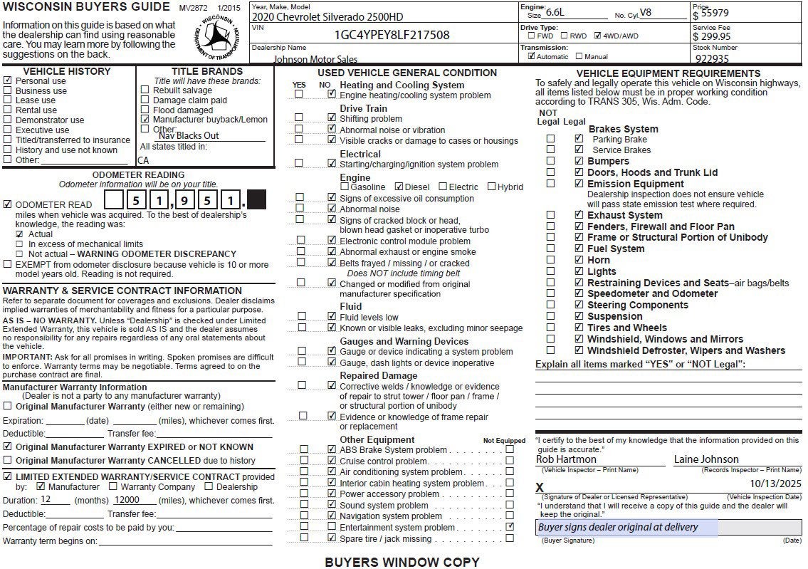 2020 Chevrolet Silverado 2500 HD LTZ