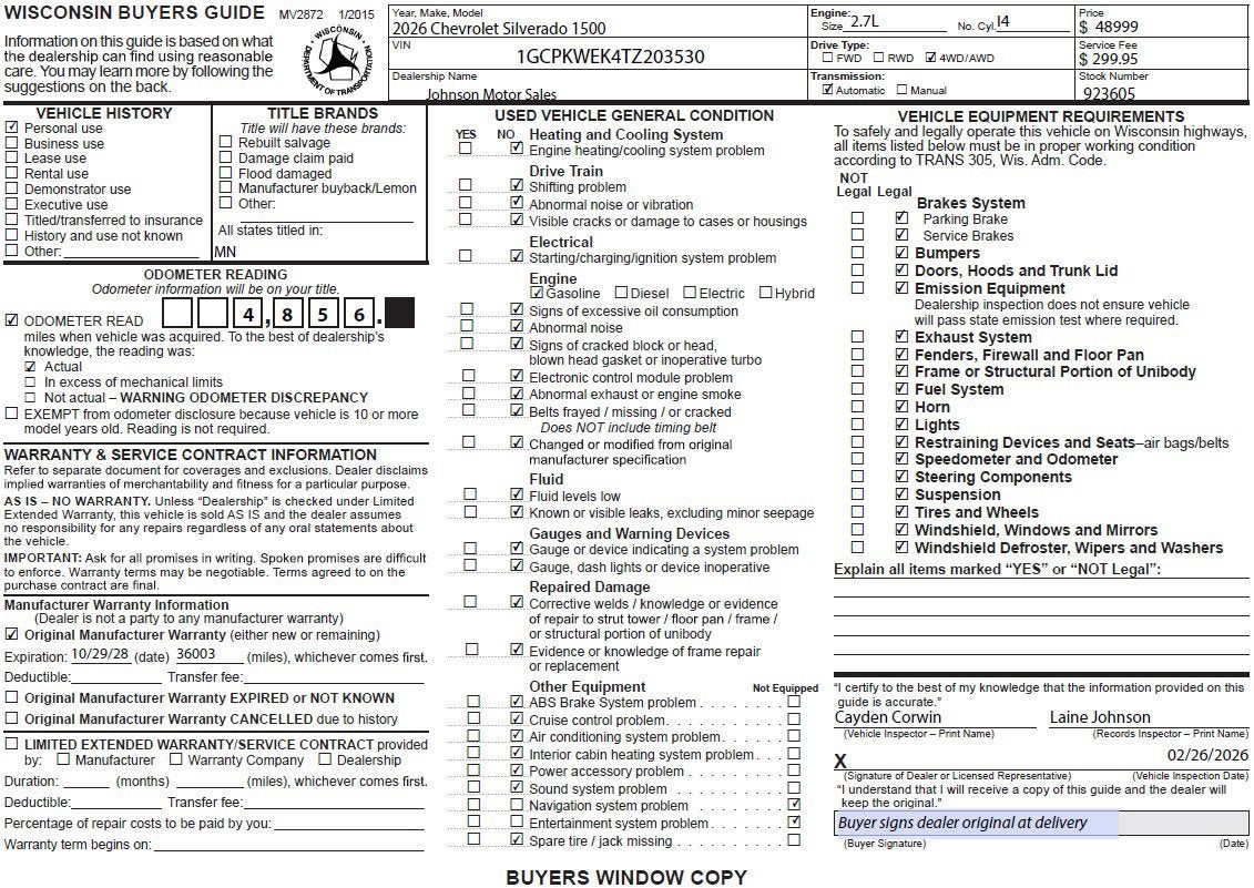 2026 Chevrolet Silverado 1500 RST