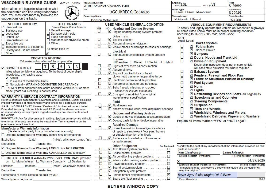 2018 Chevrolet Silverado 1500 LT