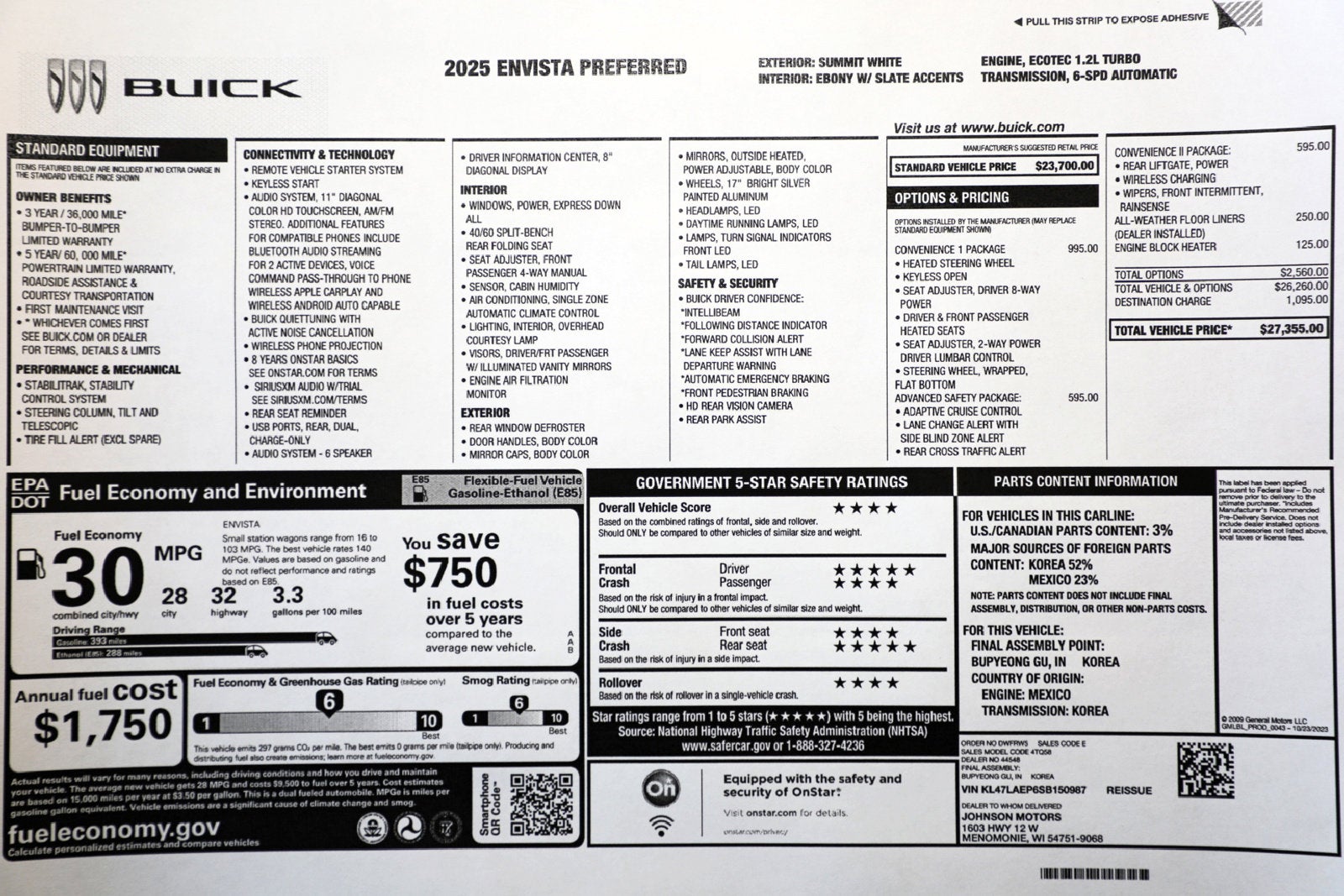 2025 Buick Envista Preferred