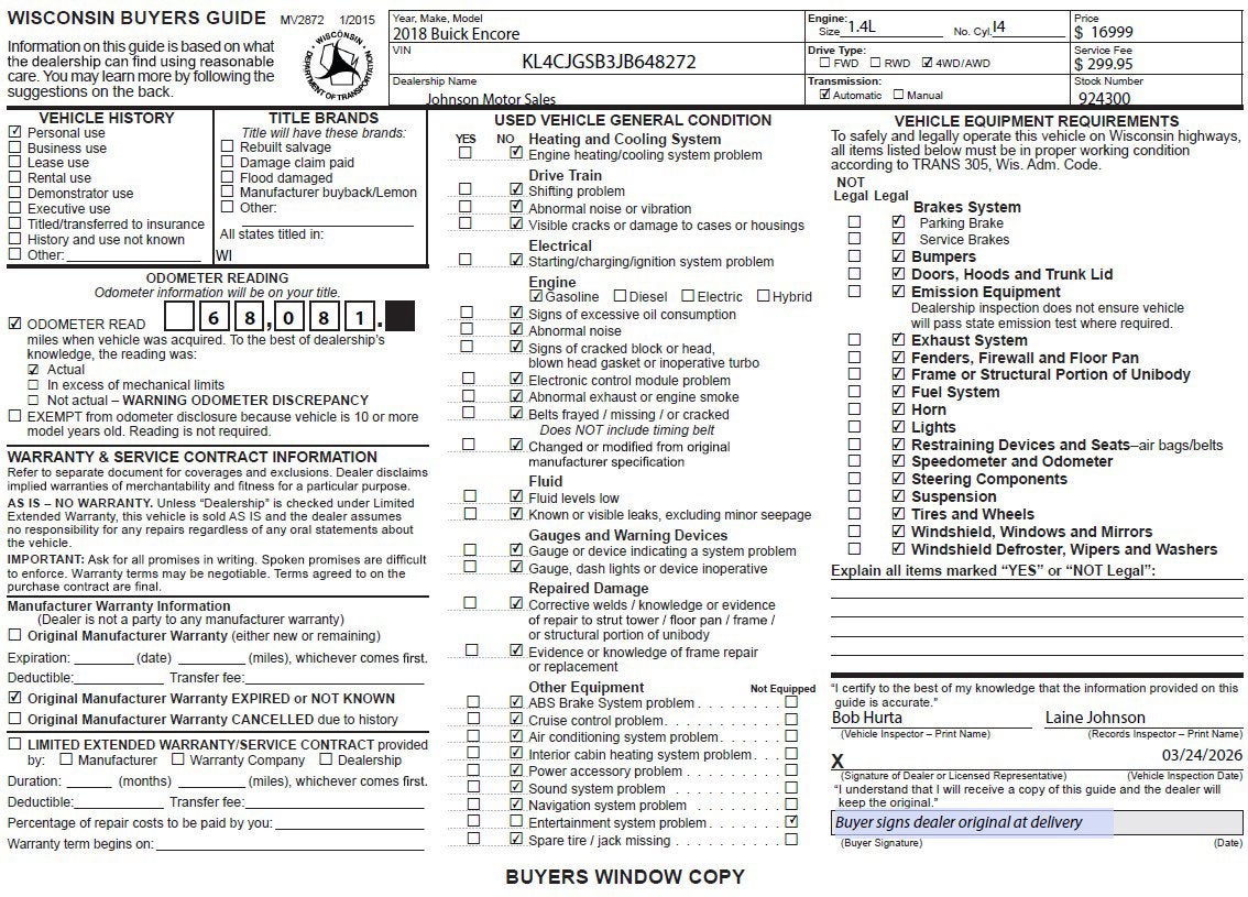 2018 Buick Encore Essence