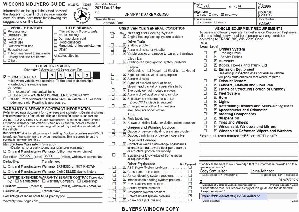2024 Ford Edge Titanium
