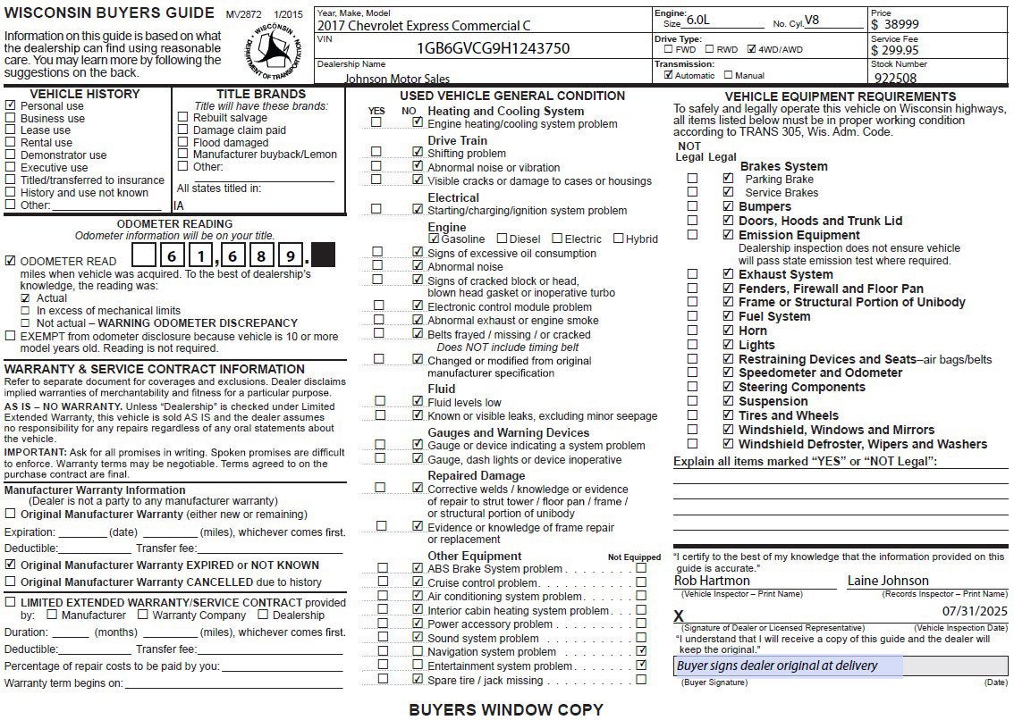 2017 Chevrolet Express Cutaway 4500 Base