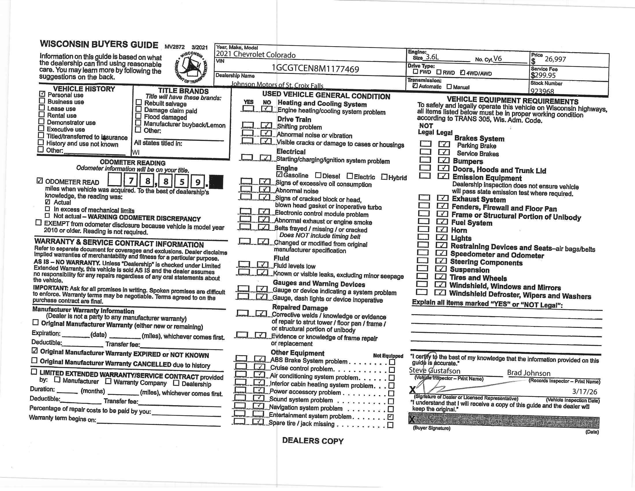 2021 Chevrolet Colorado 4WD LT