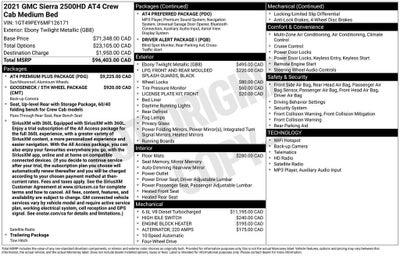 2021 GMC Sierra 2500 HD AT4