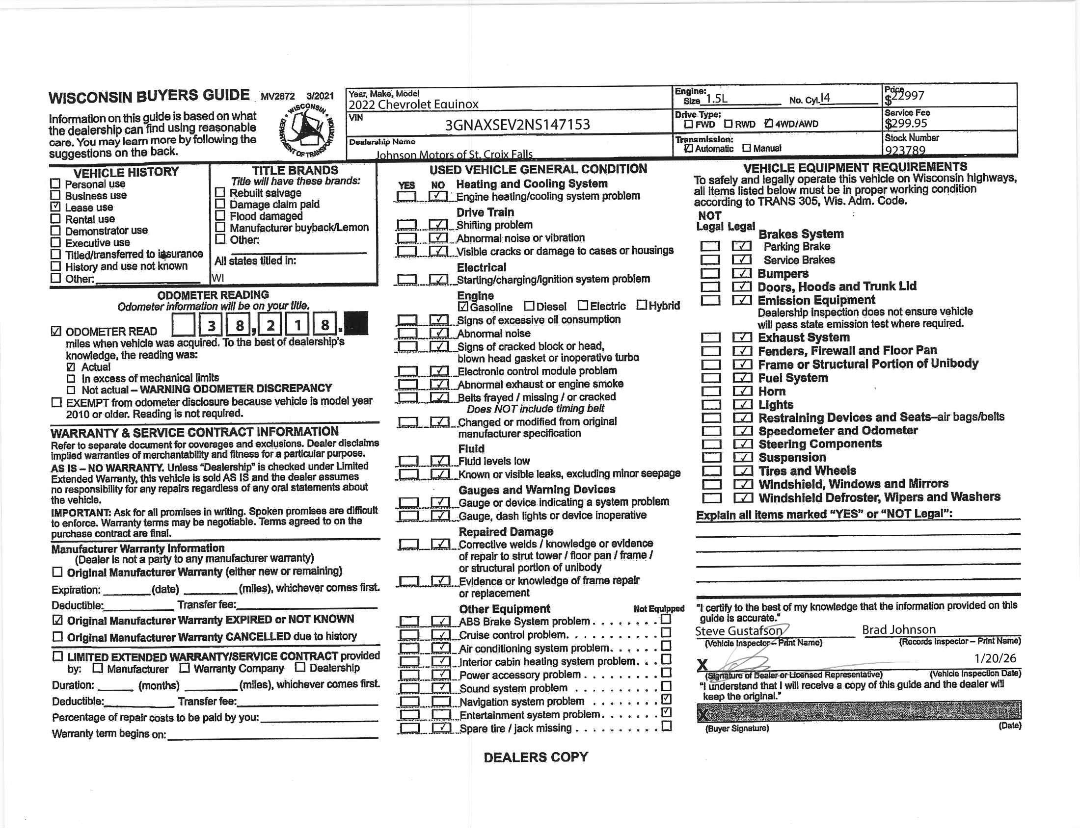 2022 Chevrolet Equinox LS
