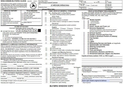 2019 Dodge Grand Caravan SE