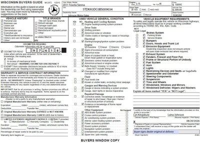 2011 Toyota Sienna 5dr 7-Pass Van I4 FWD (Natl)