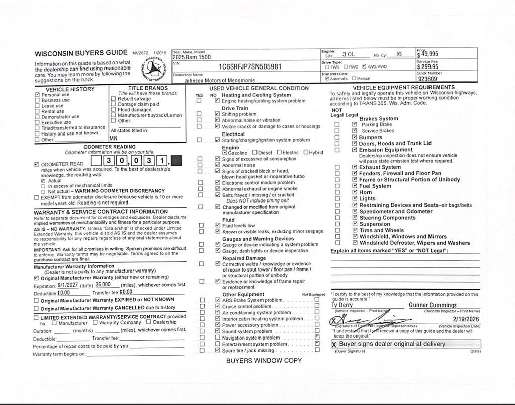 2025 RAM 1500 Laramie