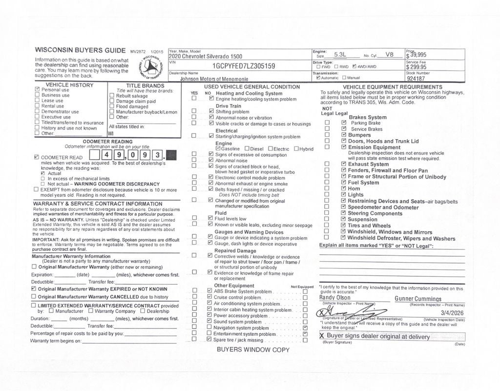 2020 Chevrolet Silverado 1500 LT Trail Boss