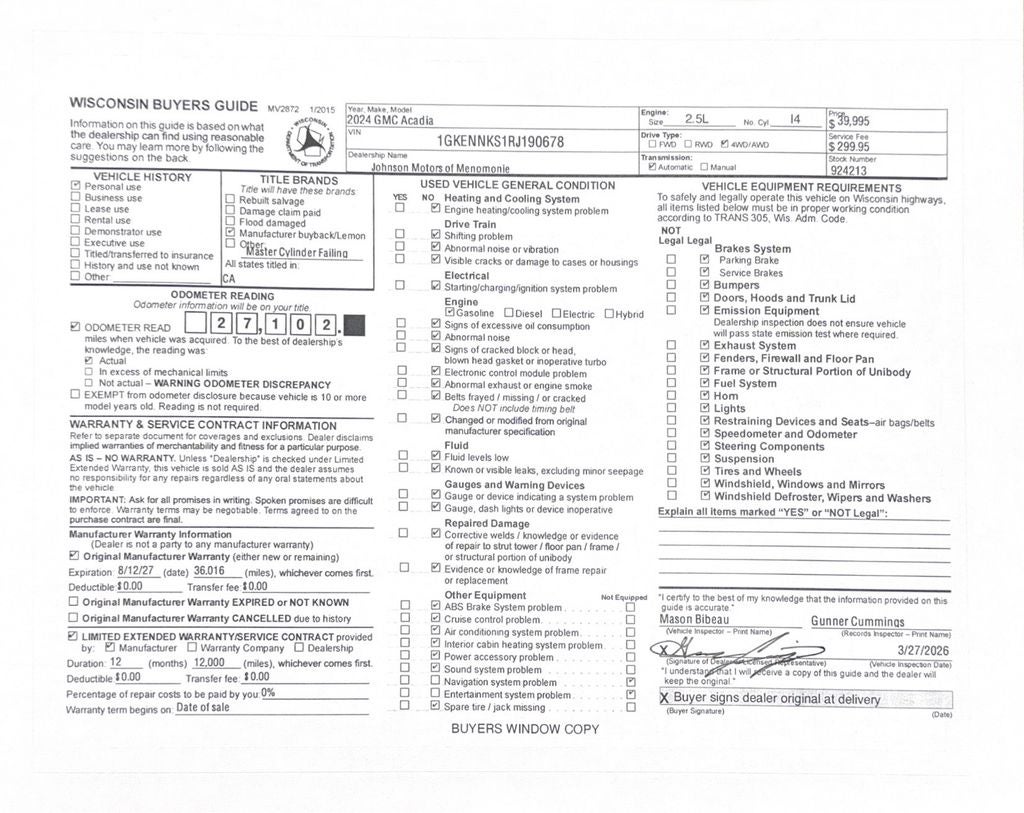 2024 GMC Acadia Elevation