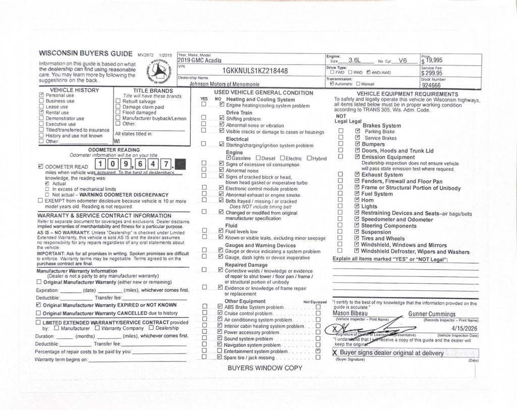 2019 GMC Acadia SLT-1