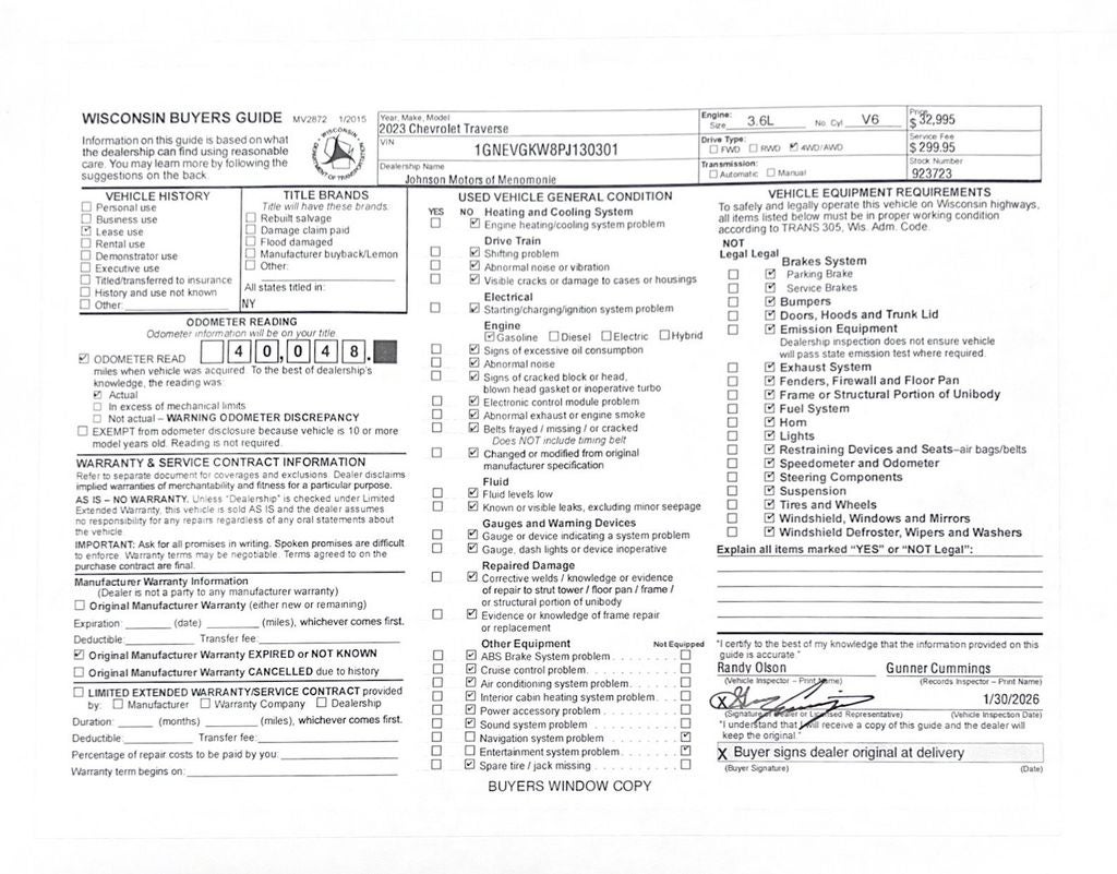 2023 Chevrolet Traverse LT 1LT