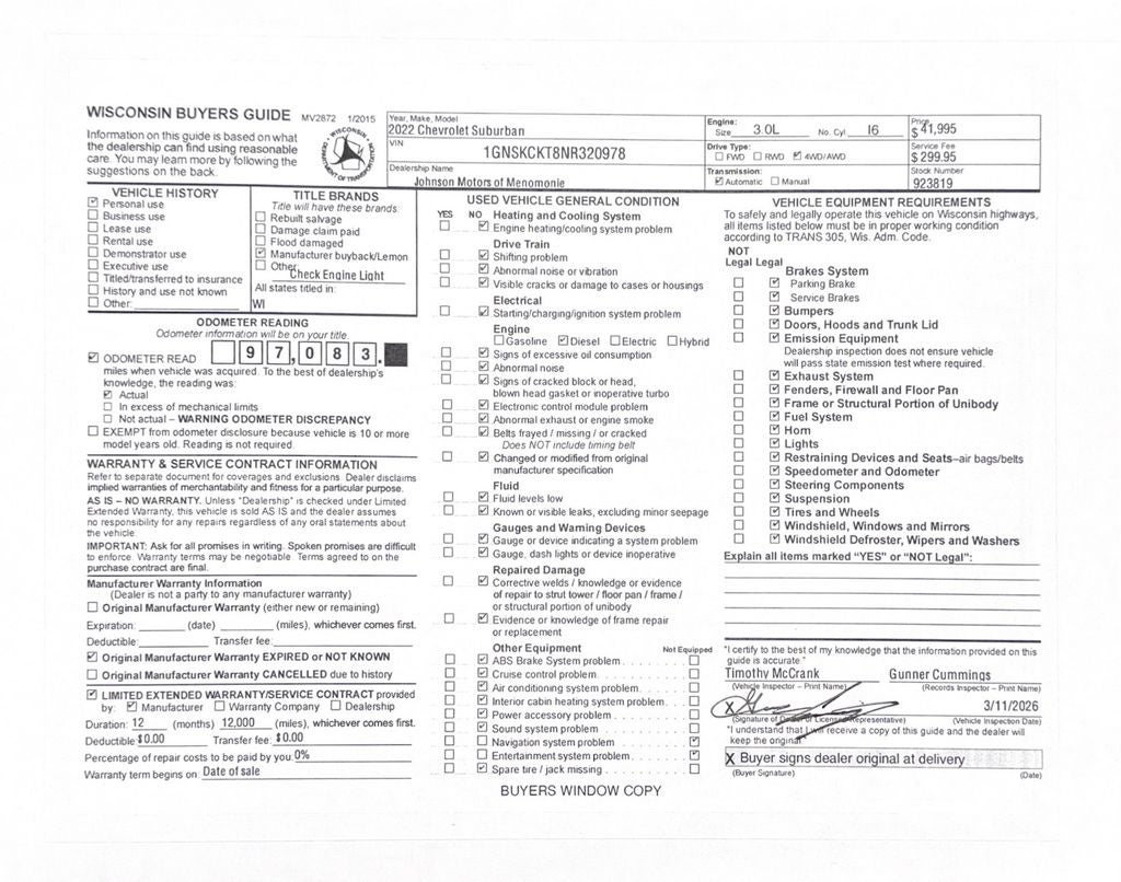 2022 Chevrolet Suburban LT