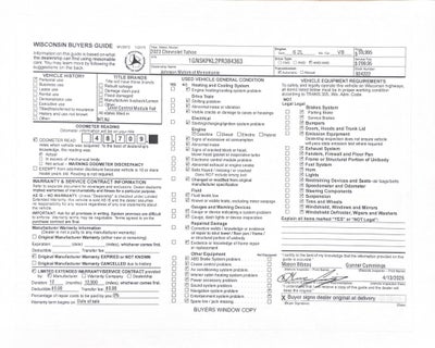 2023 Chevrolet Tahoe Z71