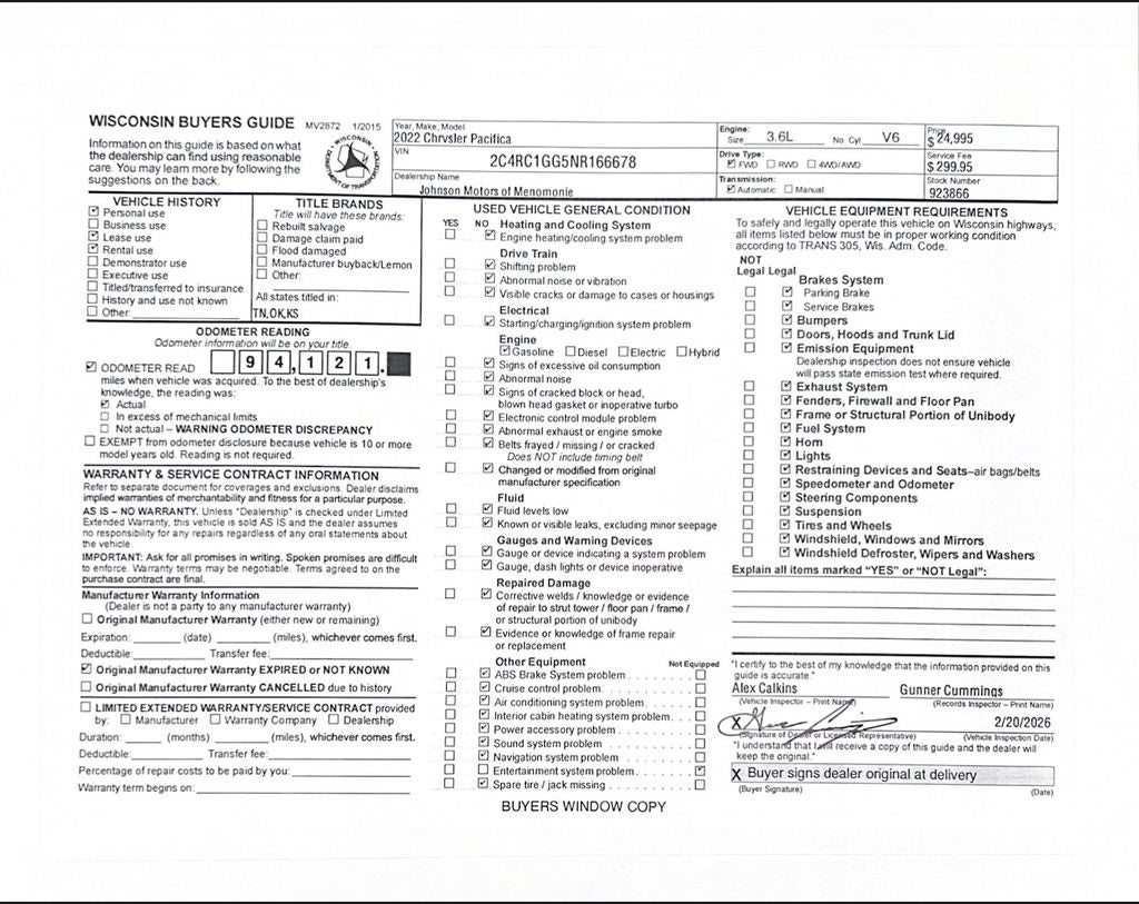 2022 Chrysler Pacifica Limited