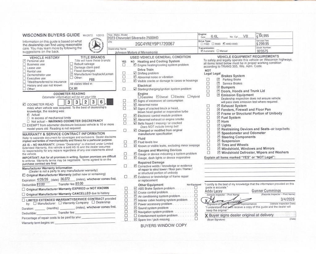 2023 Chevrolet Silverado 2500HD High Country