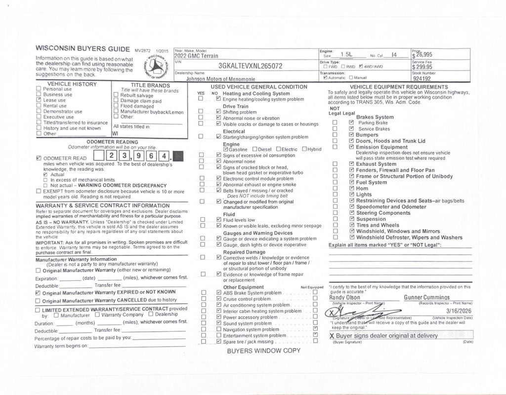 2022 GMC Terrain SLE