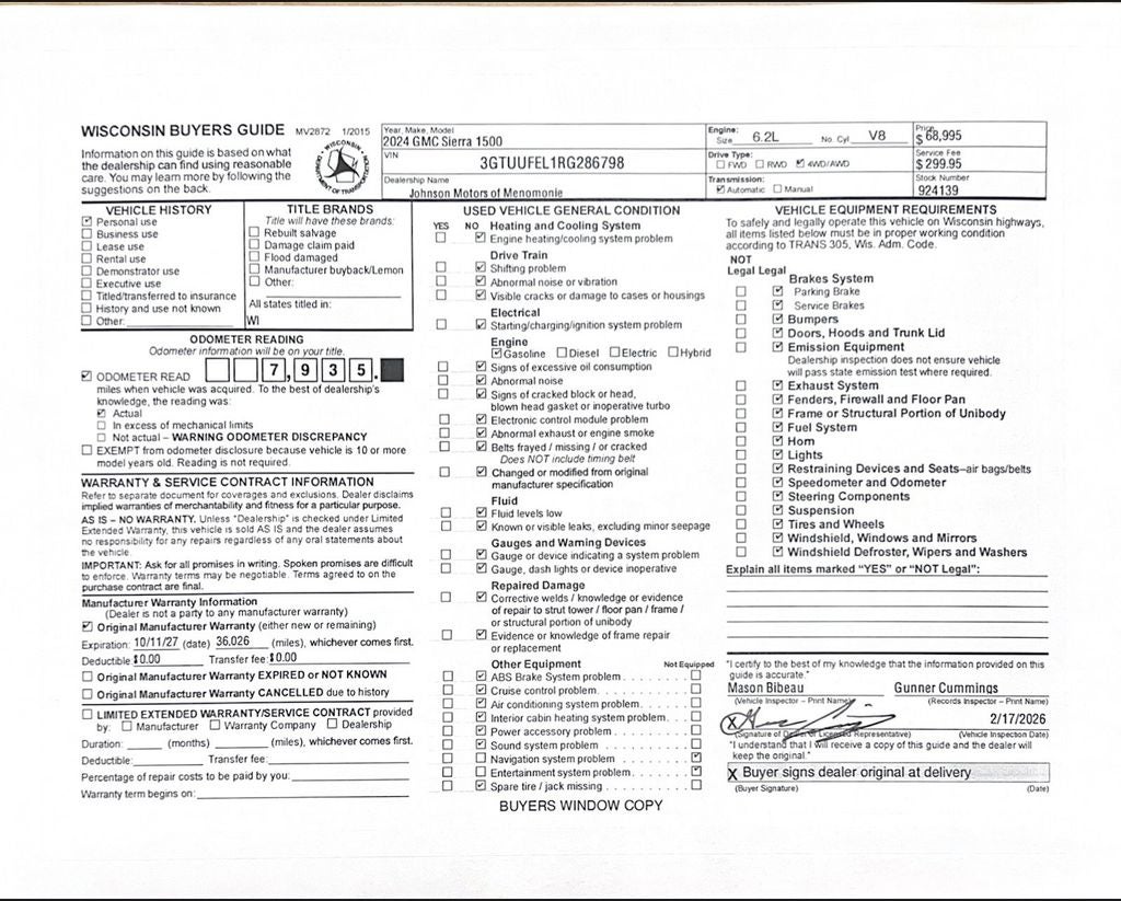 2024 GMC Sierra 1500 AT4X