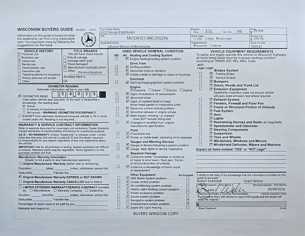 2022 Nissan Pathfinder SL
