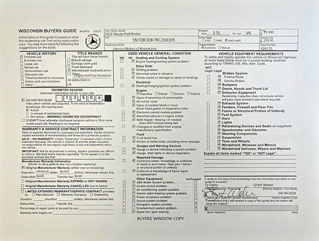 2024 Nissan Pathfinder Platinum