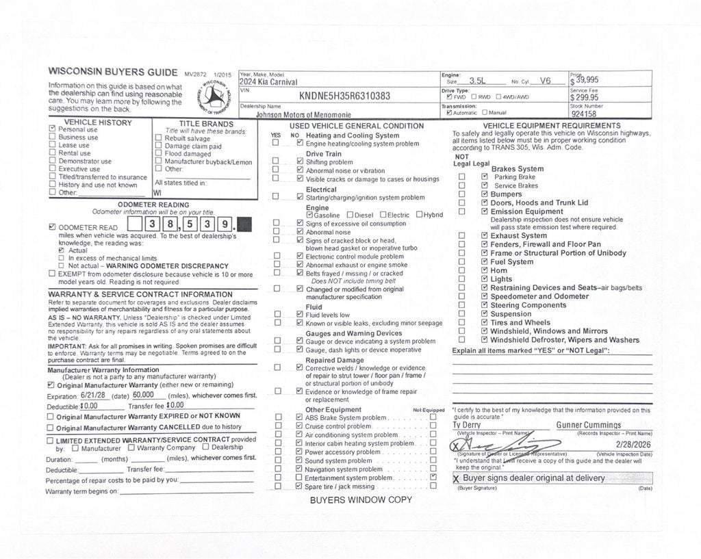 2024 Kia Carnival SX Prestige