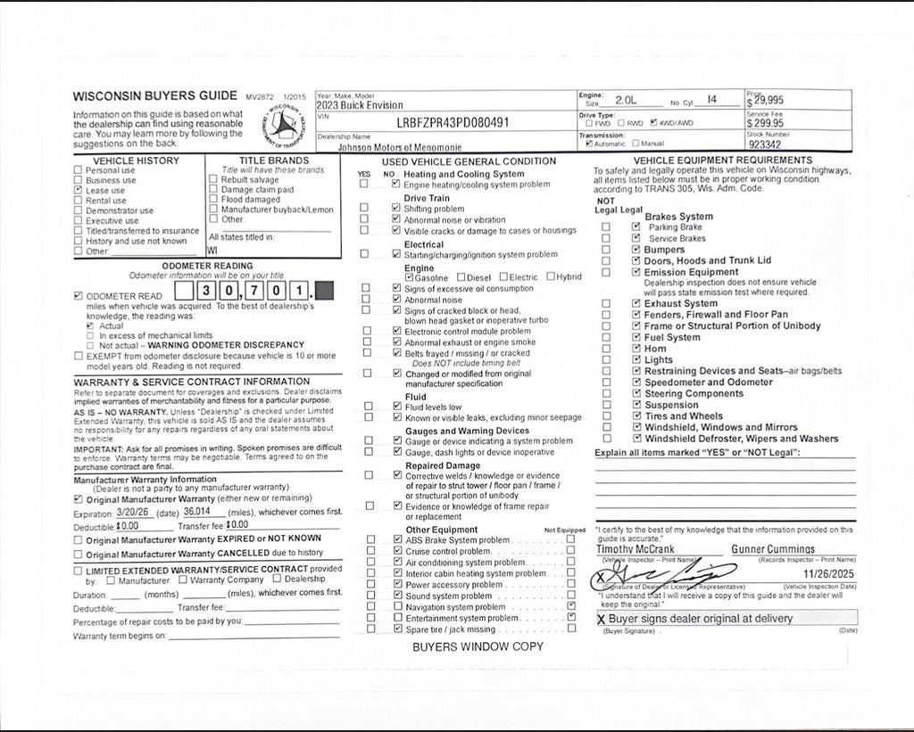 2023 Buick Envision Essence