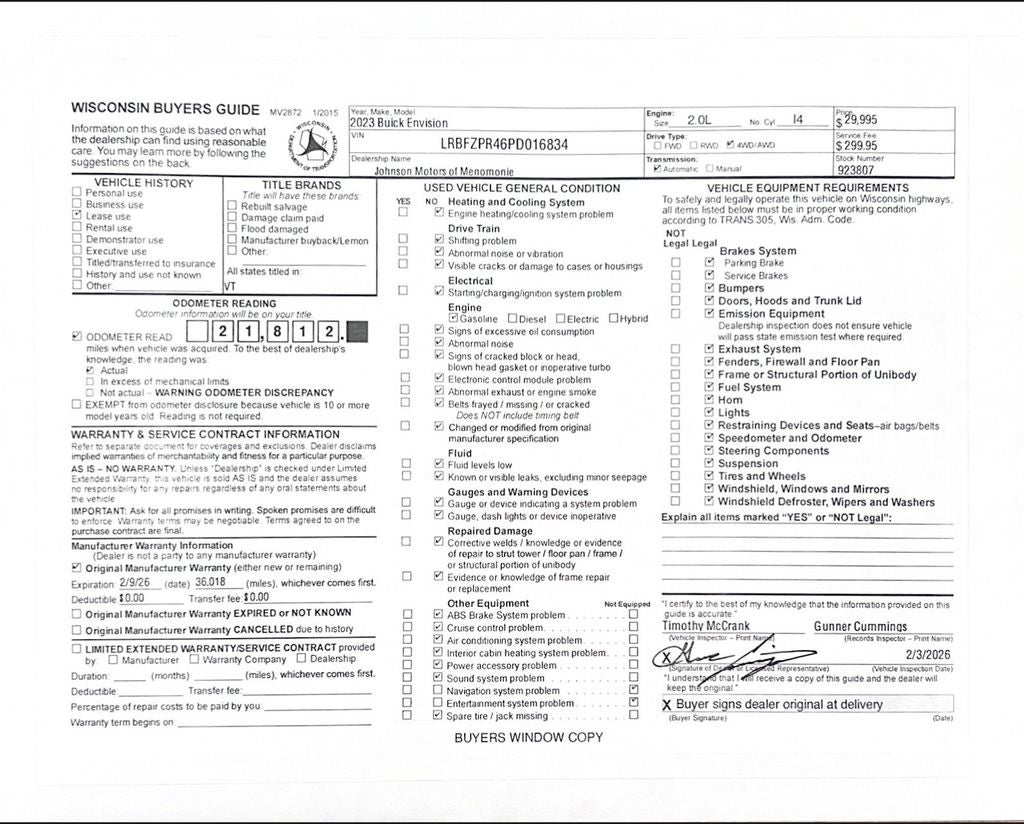 2023 Buick Envision Essence