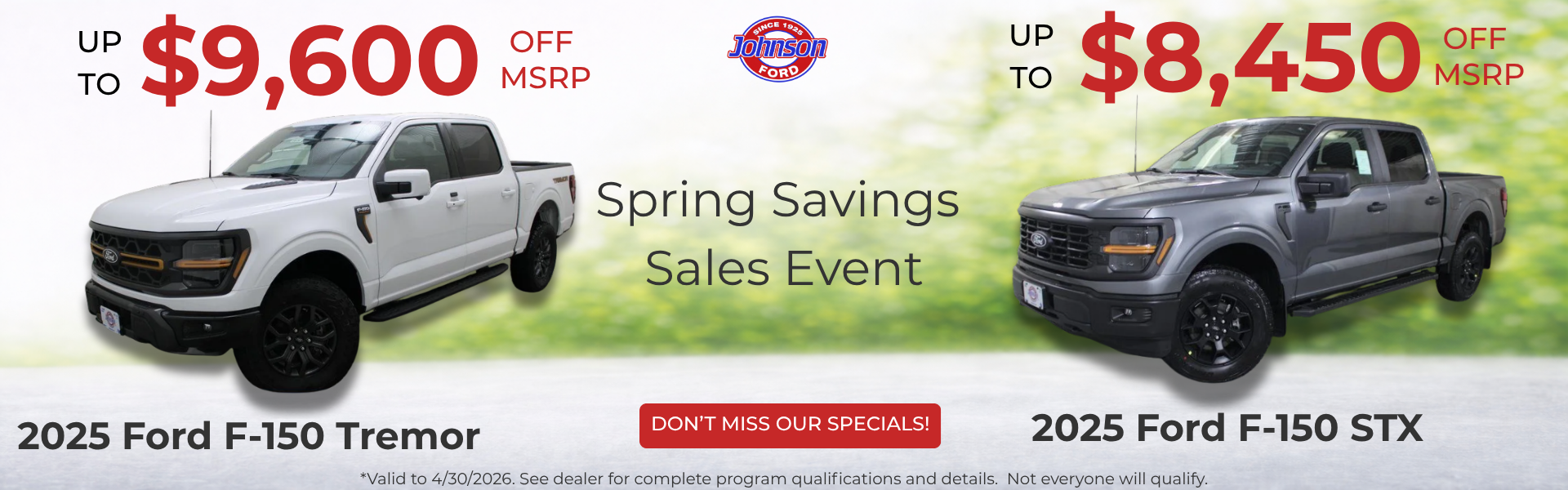 Chevrolet Spring Savings