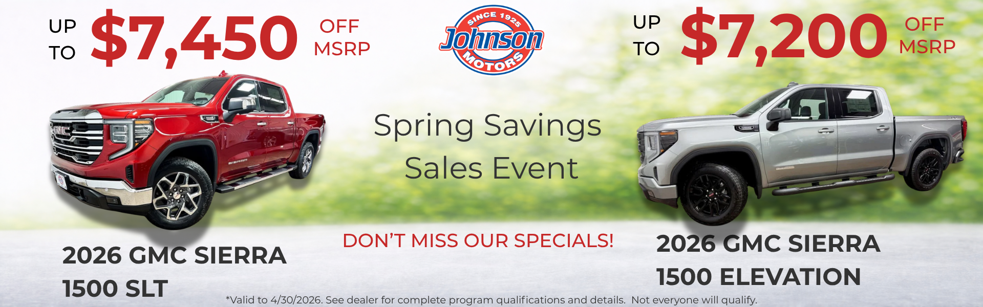 Chevrolet Spring Savings