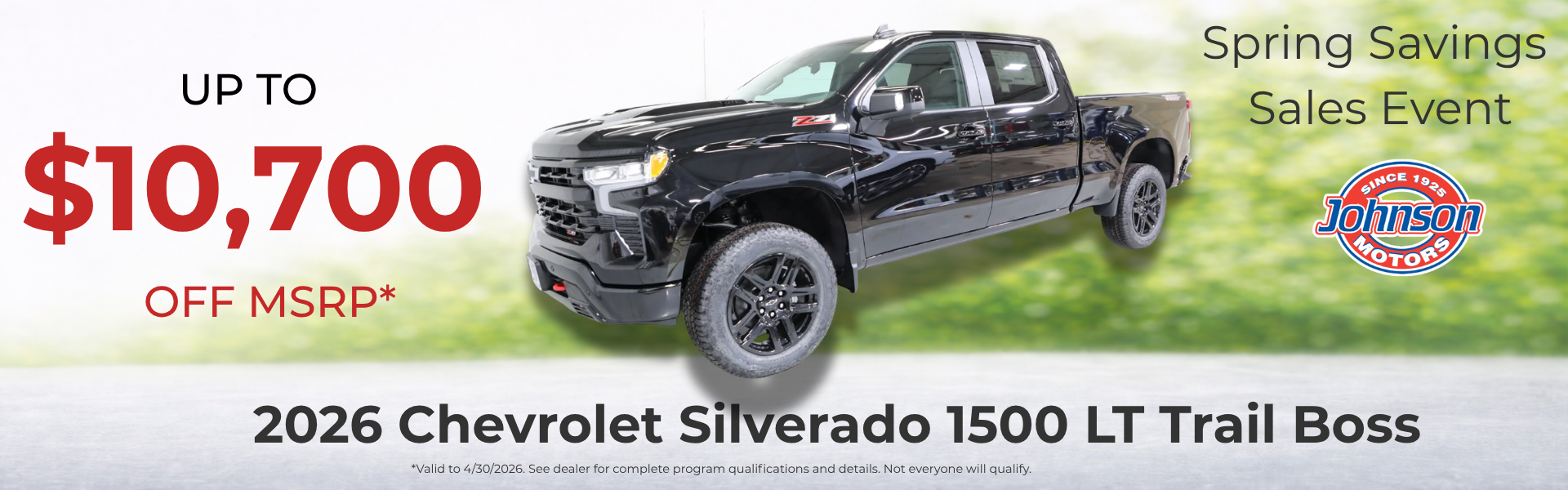 Chevrolet Spring Savings