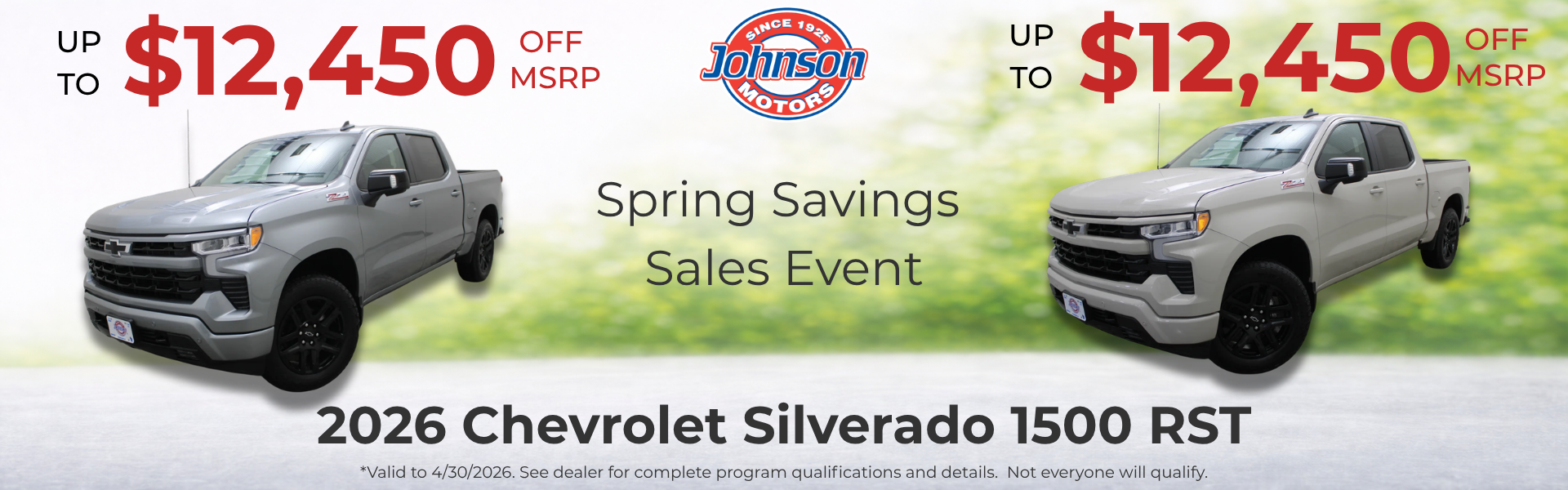 Chevrolet Spring Savings